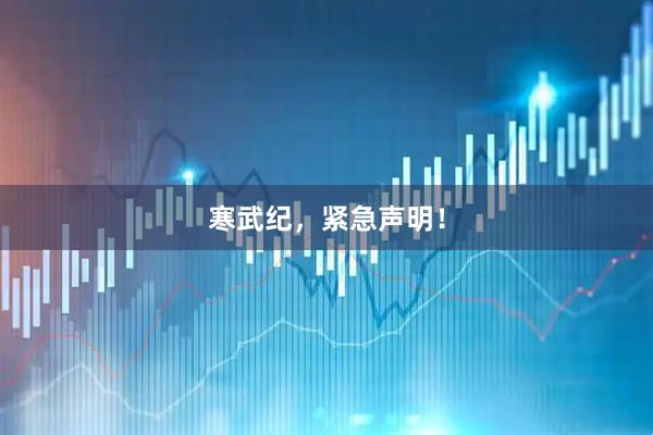 寒武纪，紧急声明！